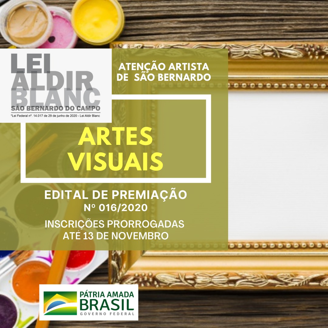 imagem do edital número 016/2020 - prêmio projetos inéditos culturais - artes visuais