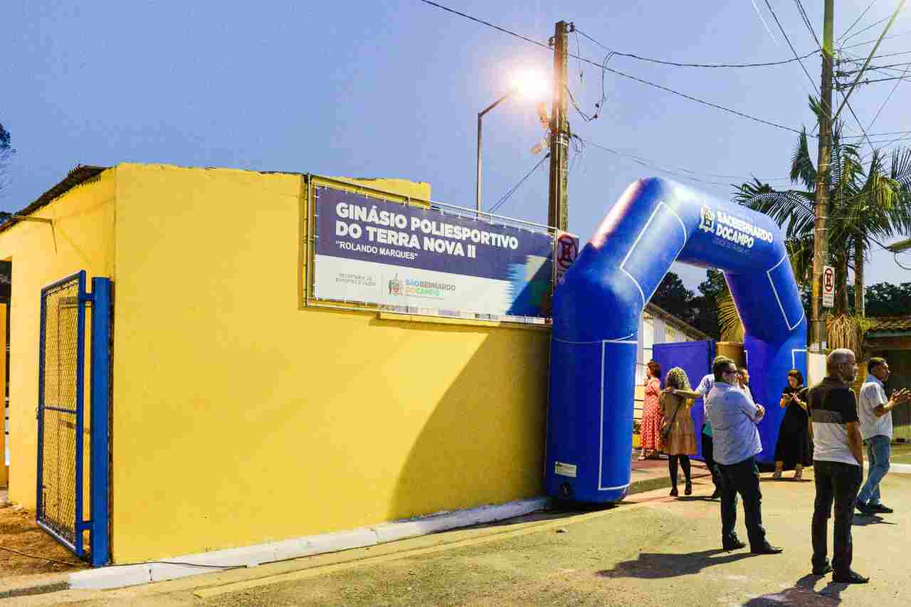 Prefeitura de São Bernardo entrega revitalização do Ginásio Poliesportivo do Terra Nova II